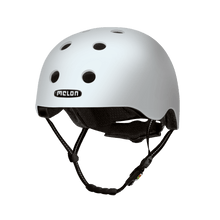 Load image into Gallery viewer, The Melon Helmets matte-finish white helmet Berlin designed for skateboarding, biking, scooting, and commuting.