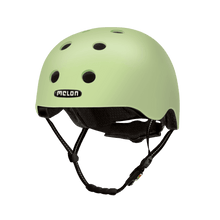 Load image into Gallery viewer, Melon Helmets matte finish light green helmet designed for skateboarding, biking, scooter, and commuting.