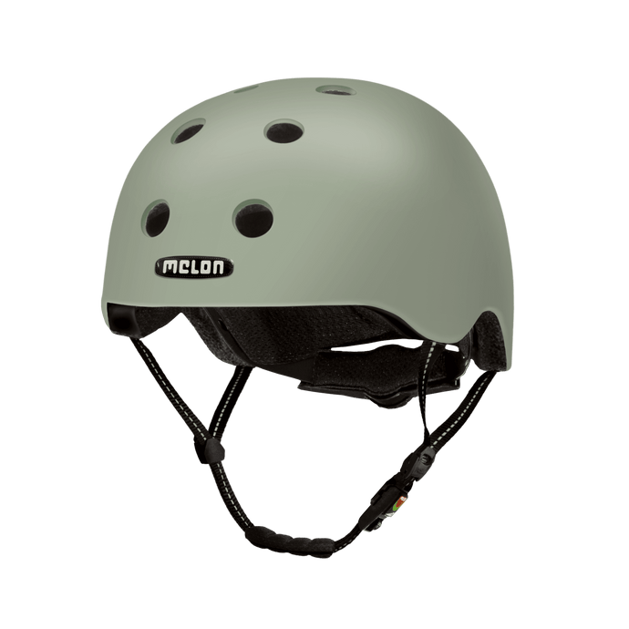 Melon Helmets matte finish taupe helmet designed for skateboarding, biking, scooter, and commuting.
