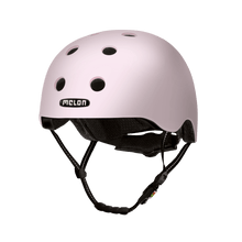 Load image into Gallery viewer, Melon Helmets matte finish pink helmet designed for skateboarding, biking, scooter, and commuting.
